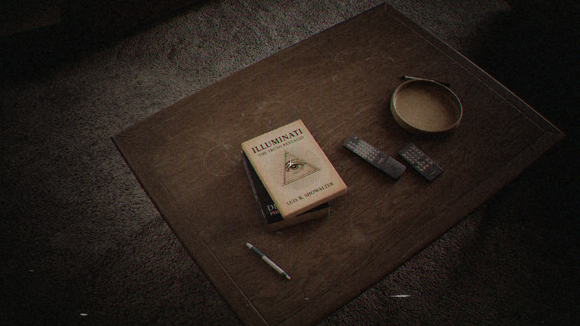 Illuminati Book on Coffee Table