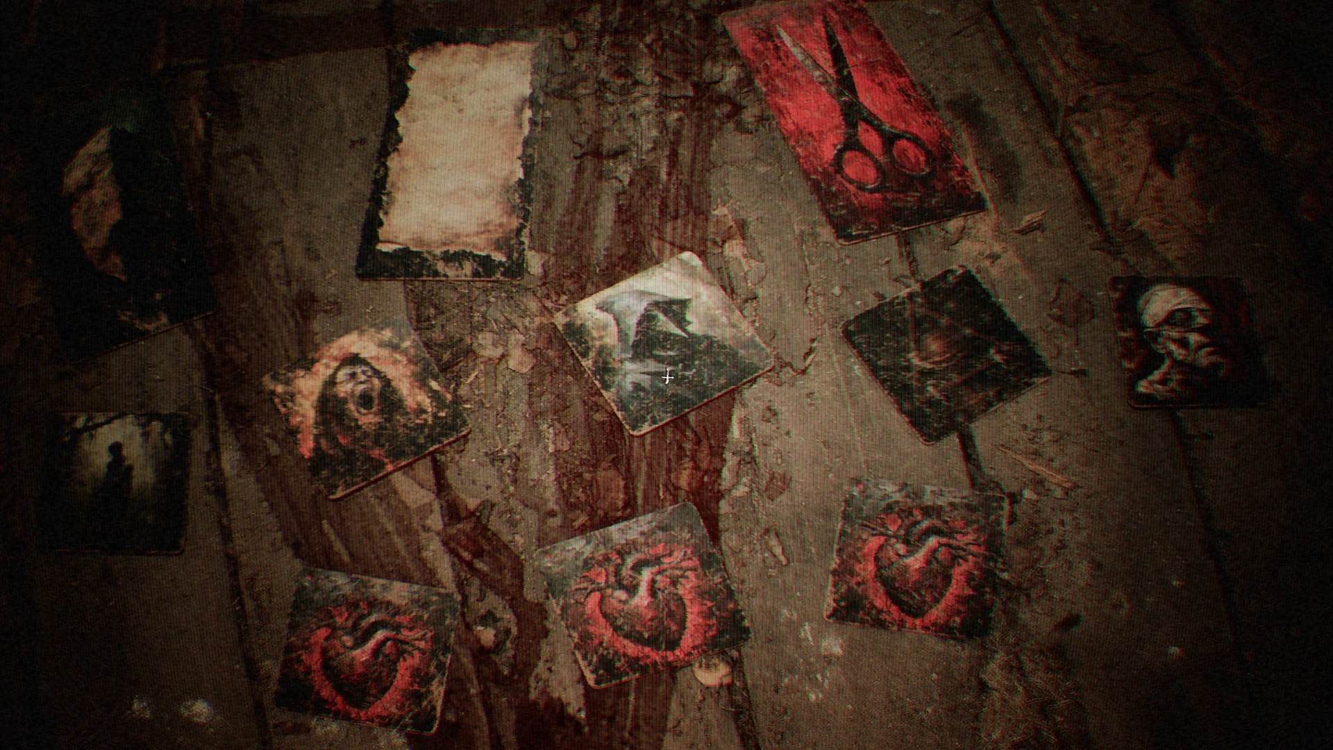 Cards on the Floor within a Pentagram